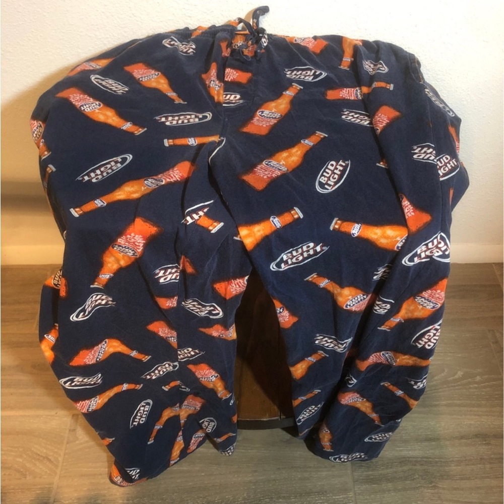 Men's Navy Bud Light Lounge Pajama Pants